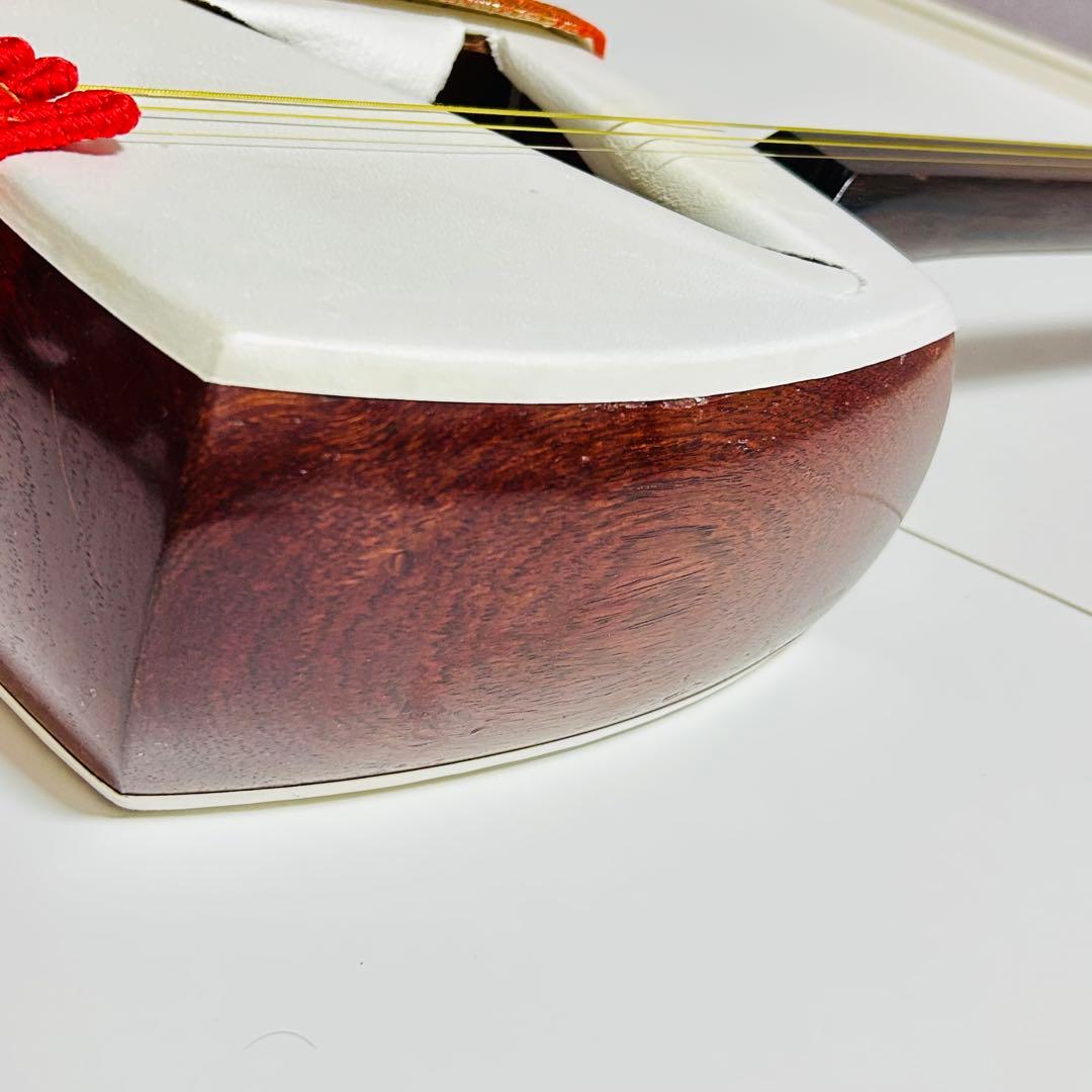 極美品】高級 津軽三味線 太棹 トチ目 紅木 丸内胴 正寸 プロ