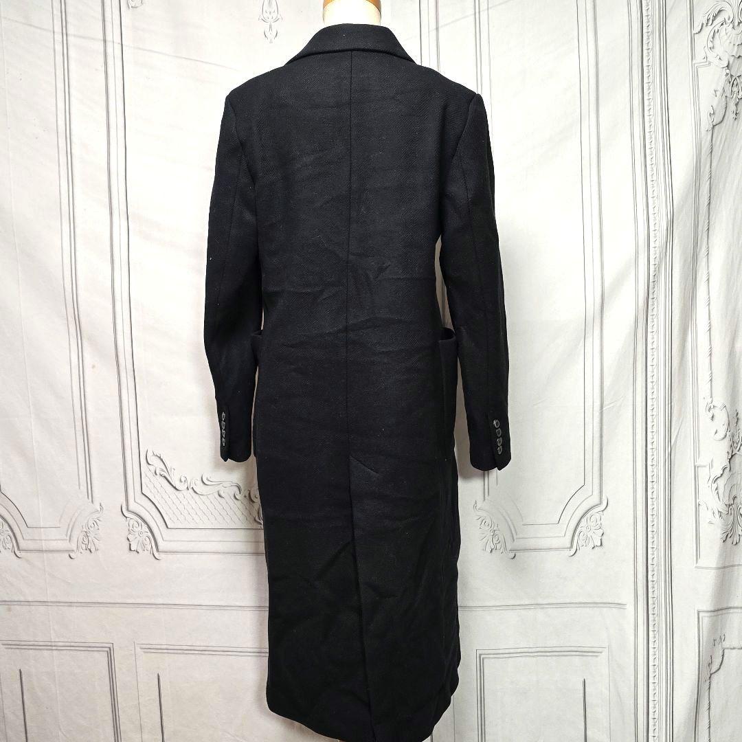 タグ付き】ZARAザラ MANTECO ダブル ロングコート 黒 マンテコ - メルカリ