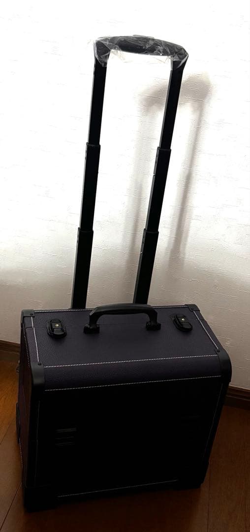 キャリーケース メイクボックス 上開き 紫