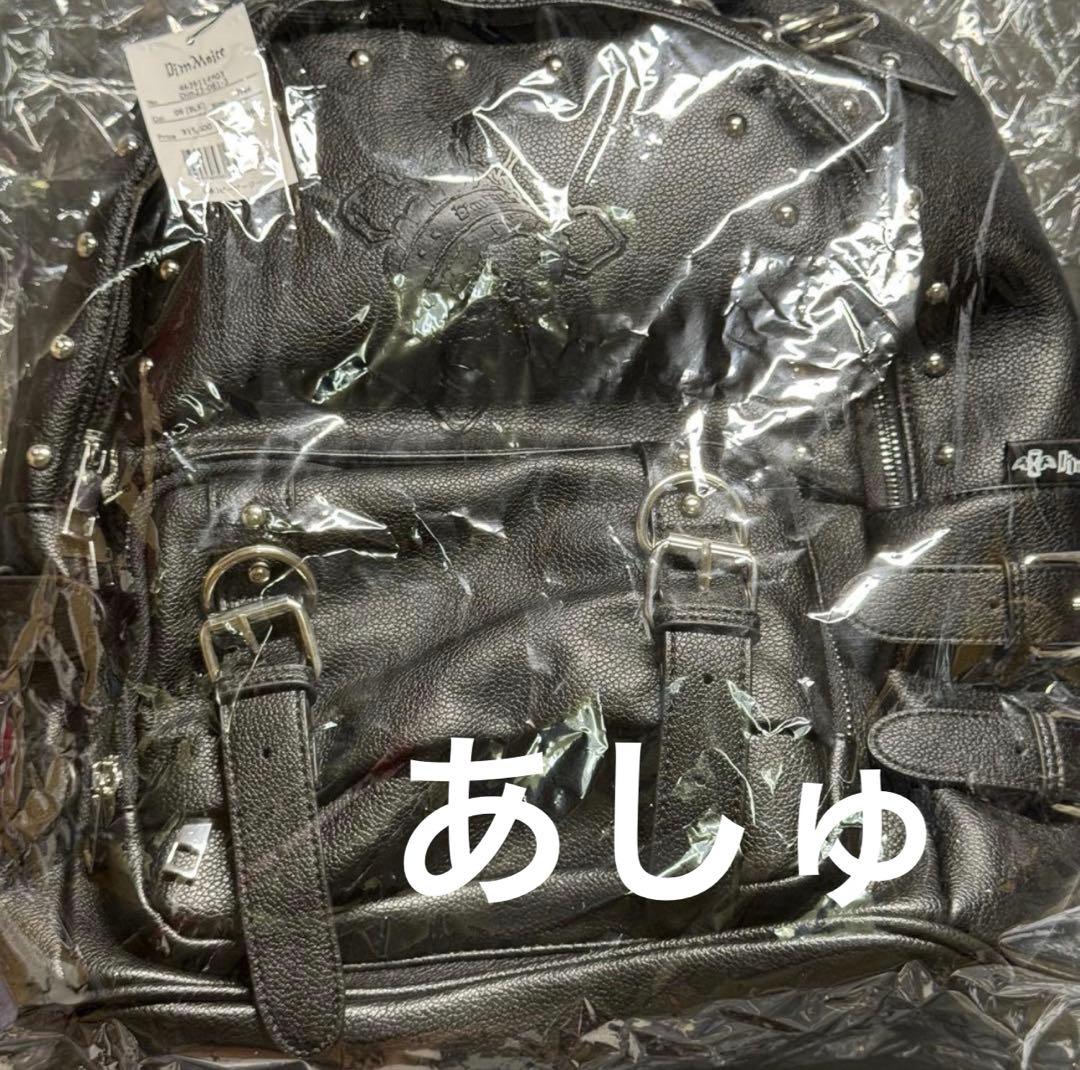 DimMoire ディムモアール Skull刻印 スタッズ リュック Black
