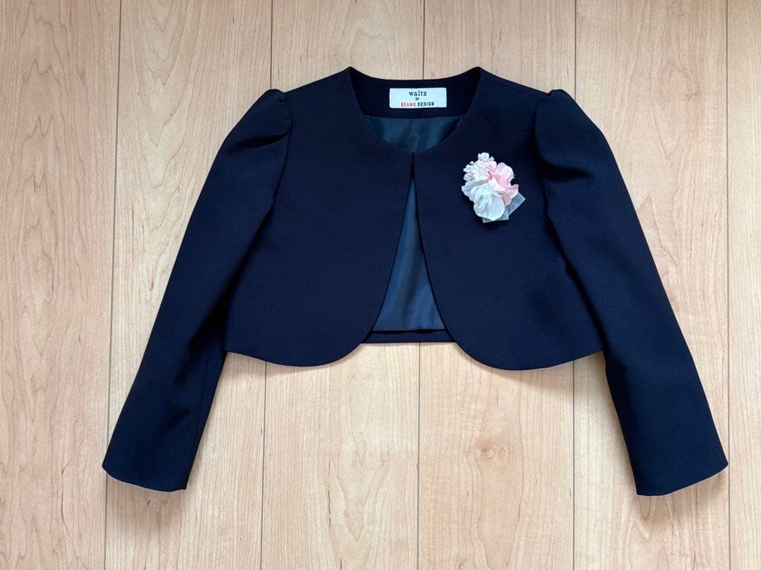 美品☆ BEAMS 女の子 フォーマル 120 ネイビー・ピンク 卒園式 入学式