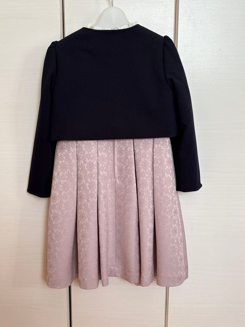 美品☆ BEAMS 女の子 フォーマル 120 ネイビー・ピンク 卒園式 入学式