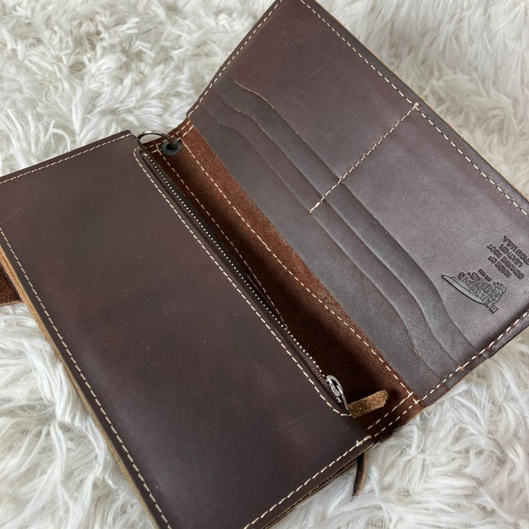 美品 REDWING レッドウィング オイルレザー 長財布 チェーンウォレット