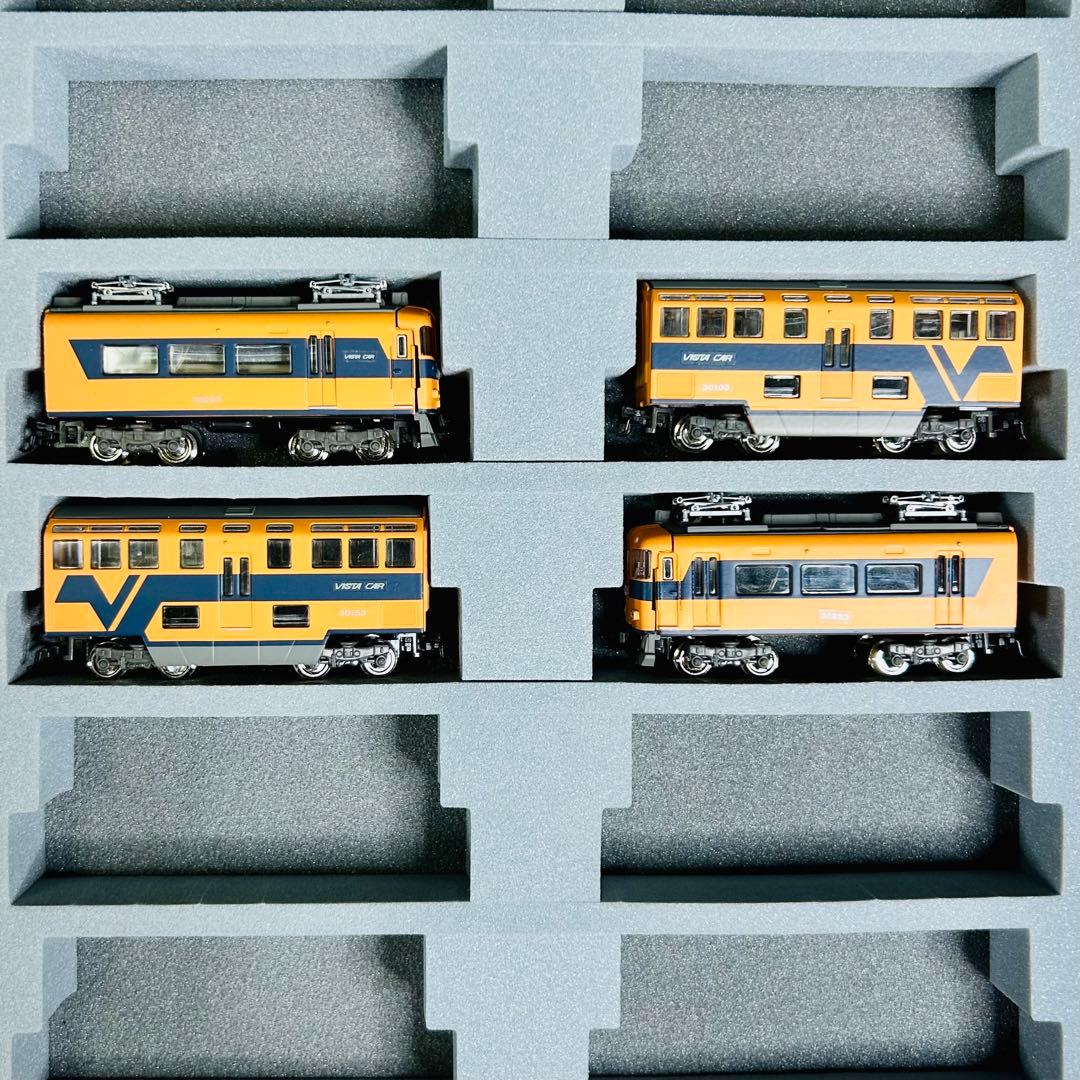 Bトレイン 近鉄30000系 ビスタカーⅢ 4両 N化 動力付き 車両ケース無し