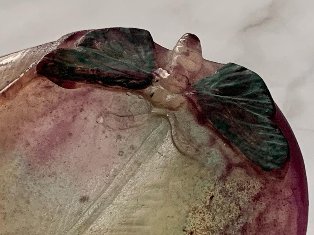 ✨SALE✨硝子製蜥蜴トレー(オブジェ) アンティークドーム・ナンシー