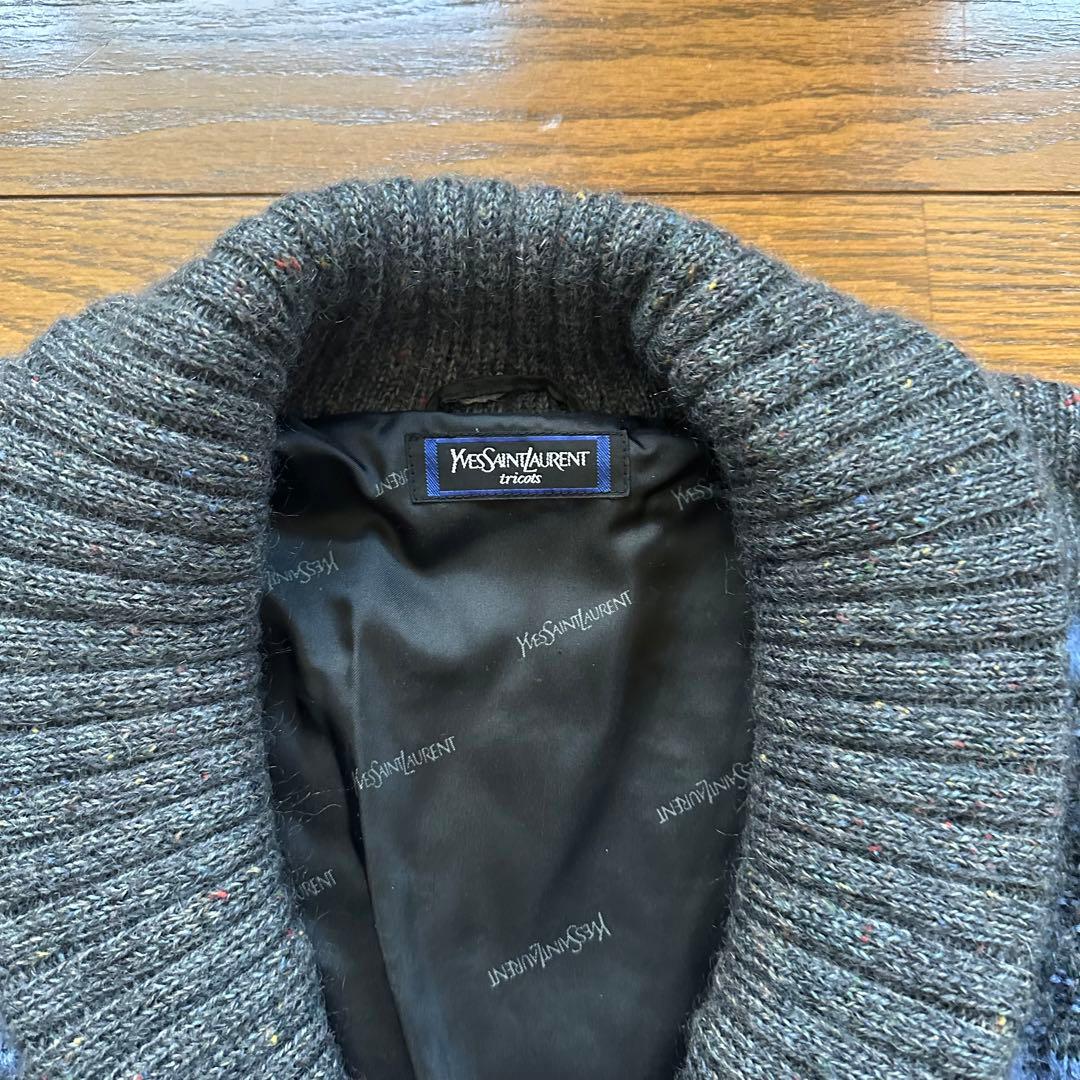 90s YVES SAINT LAURENT イブサンローラン ニット ブルゾン