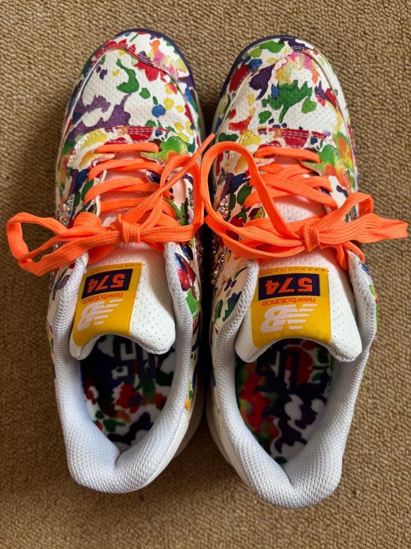 ☆恵子様専用NewBalance 574 マルチカラー キラキラビジュ23.0 - メルカリ