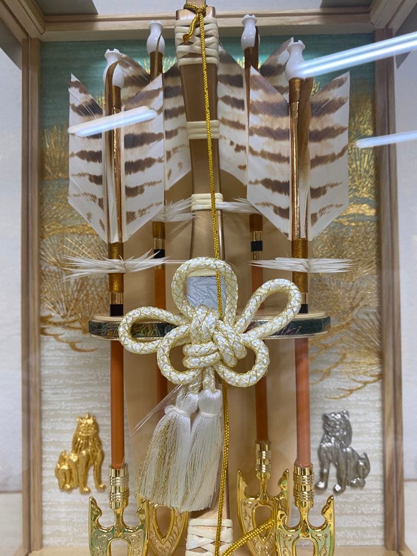 東京　久月　破魔弓　１０号・サイズ　間口約２３×奥行約１８×高さ約３７㎝