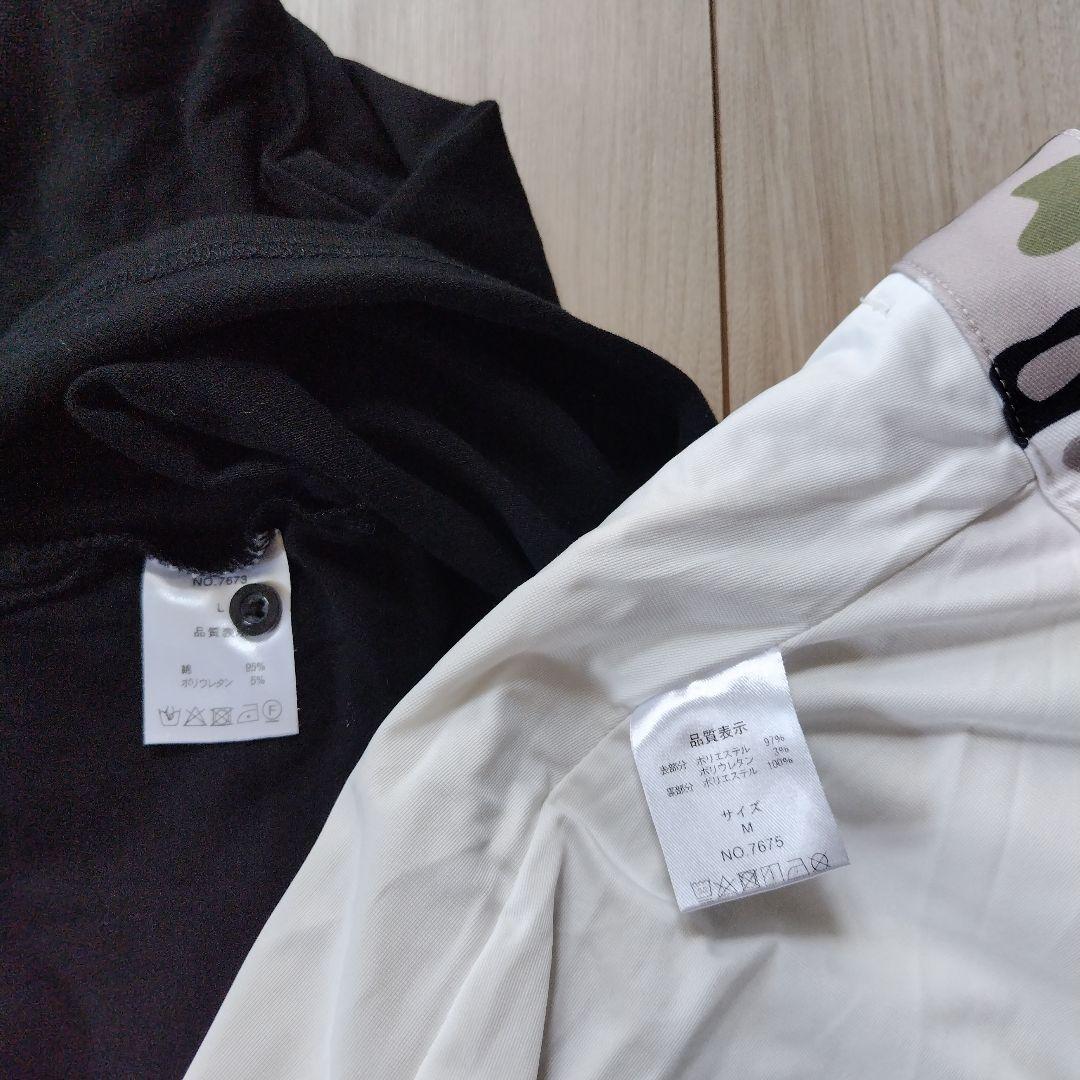 ☆デルソルゴルフ☆スカルデザイン迷彩 ポロシャツL スカートM