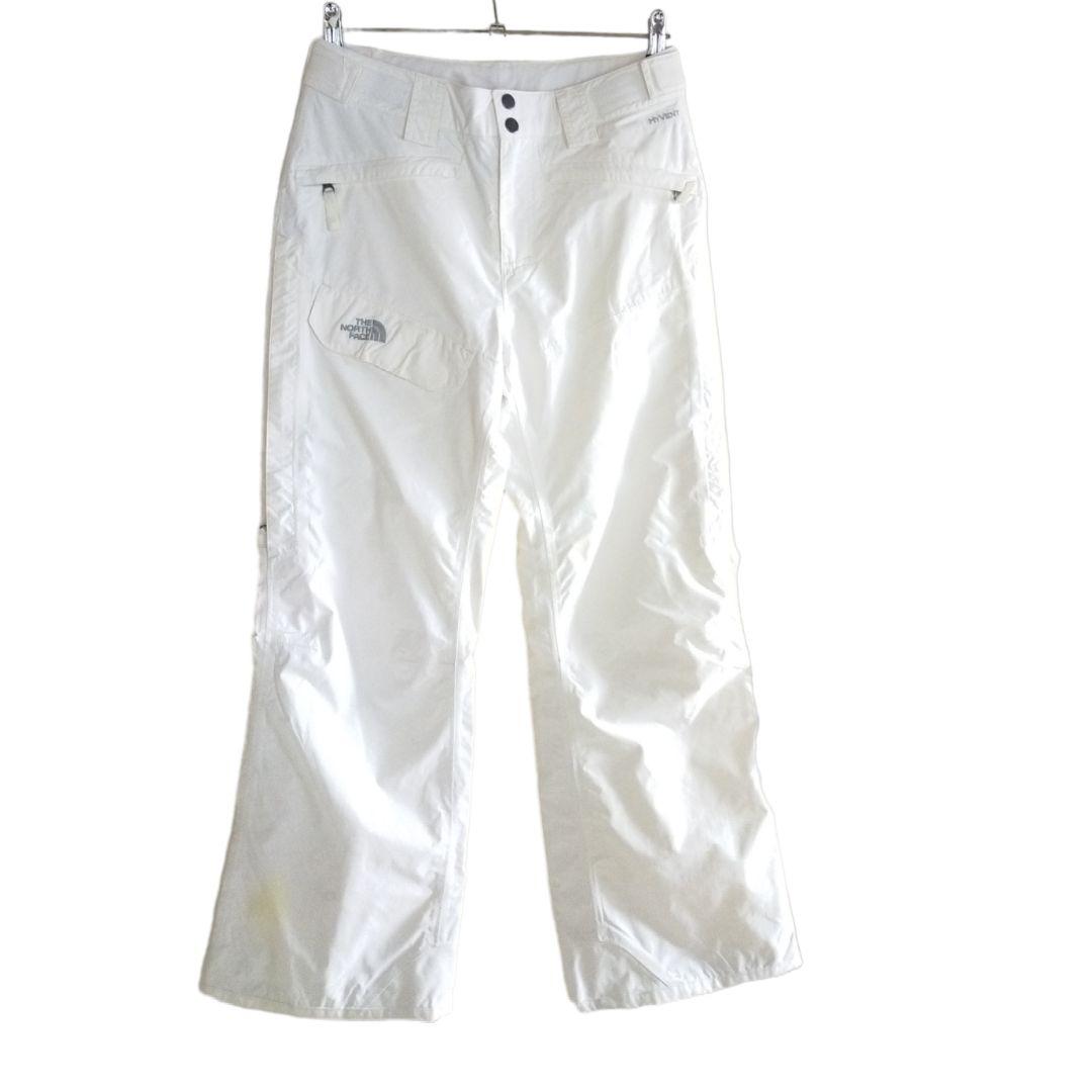 高機能】US ノースフェイス 白 HYVENT スノーボード パンツ XS THE