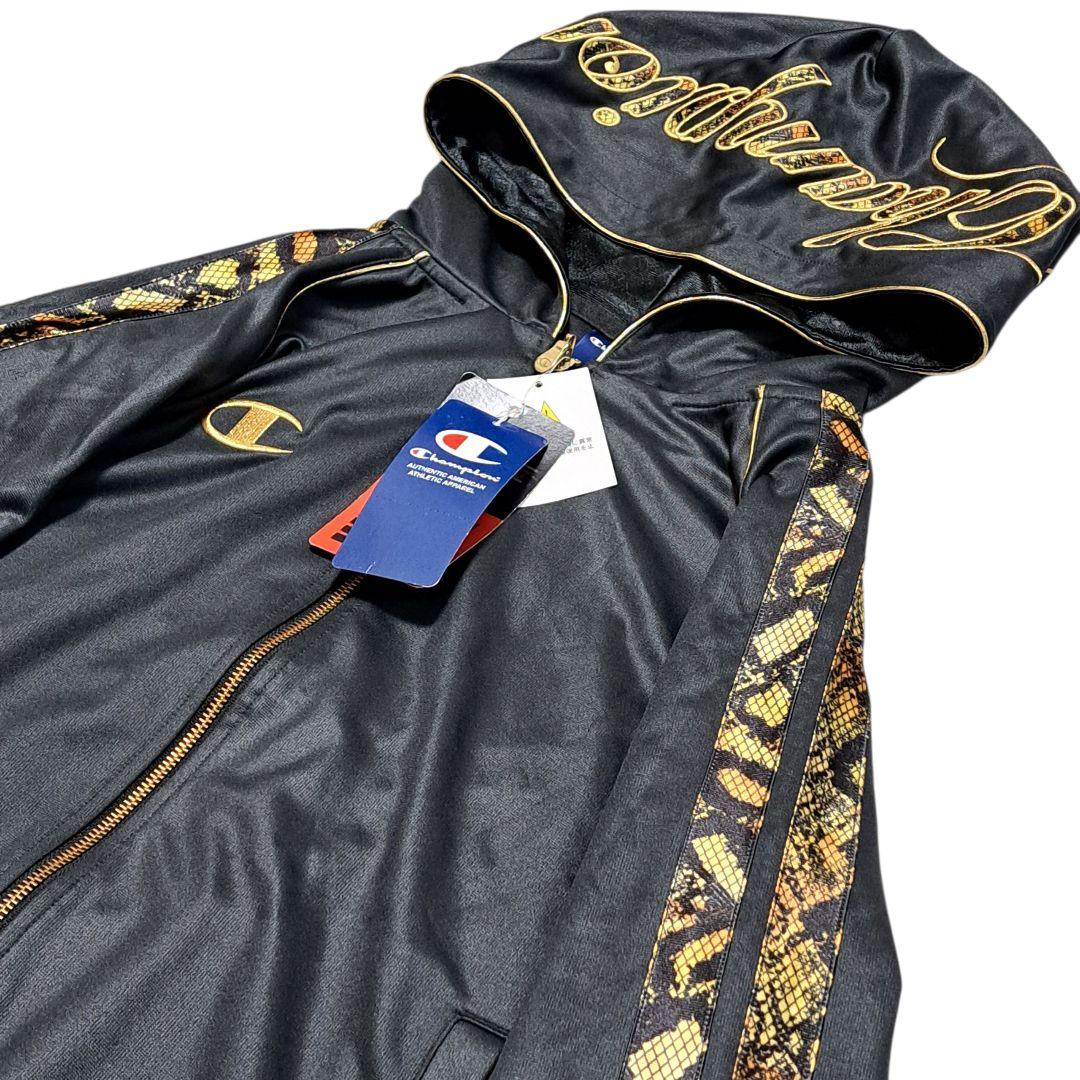 新品 未使用 Champion 魔裟斗モデル トラックジャケット パイソン柄