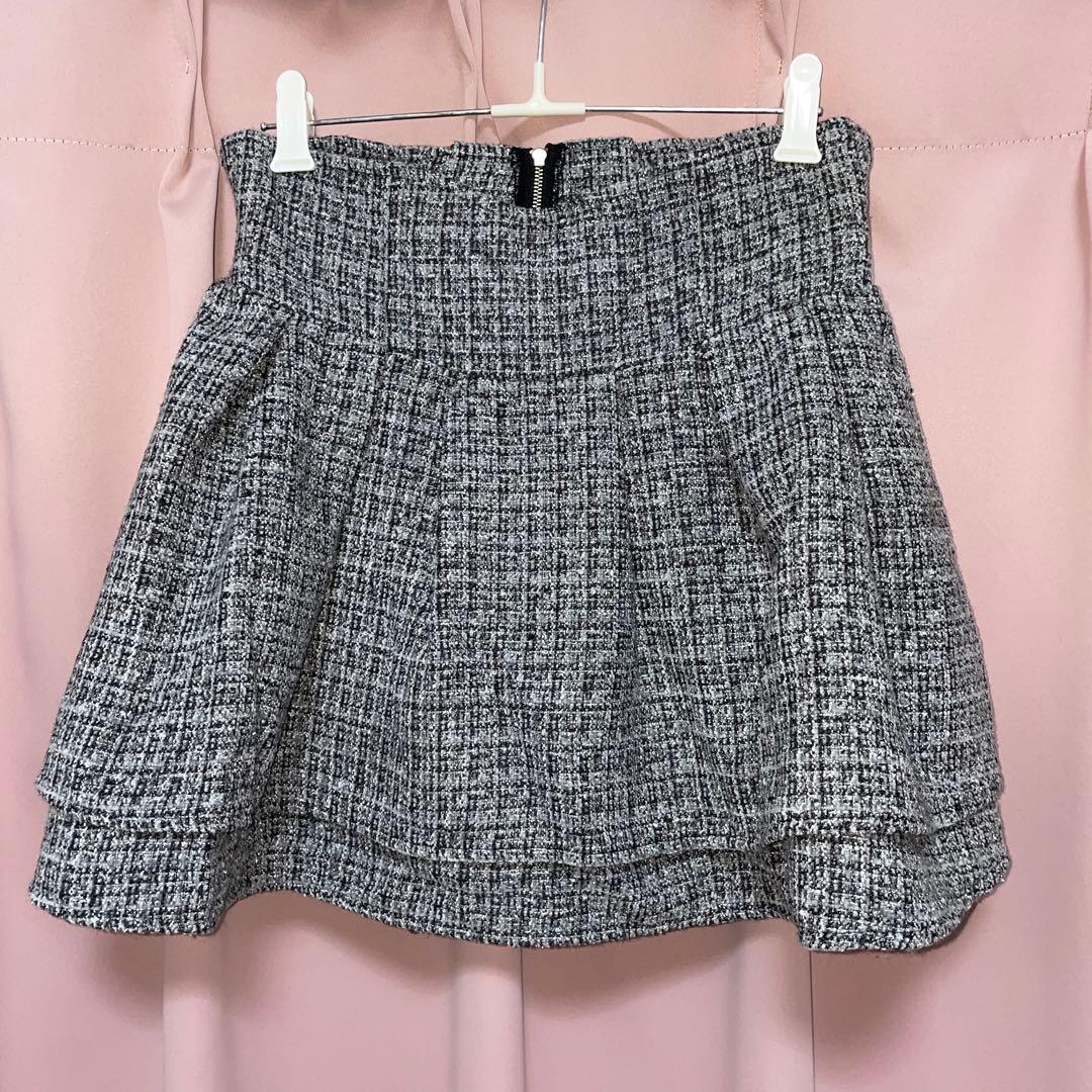 ミシェルマカロン 美脚スカート M ラメツイード - メルカリ