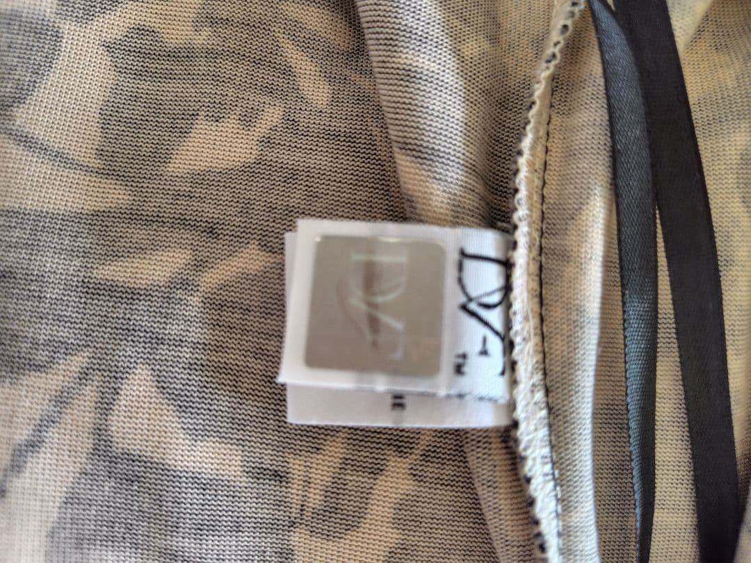 美品♡DVF シルク 花柄レースプリント ラップワンピース カシュクール US4