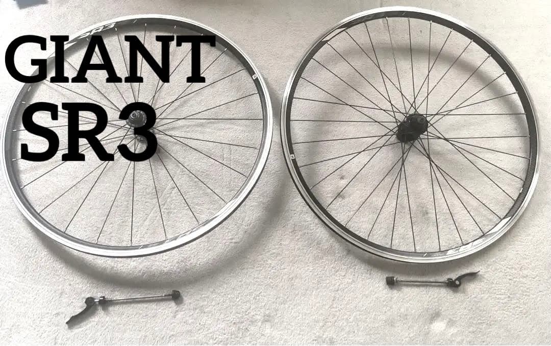 GIANT ジャイアント SR3 ホイール 前後 クイックレバー 付き - メルカリ