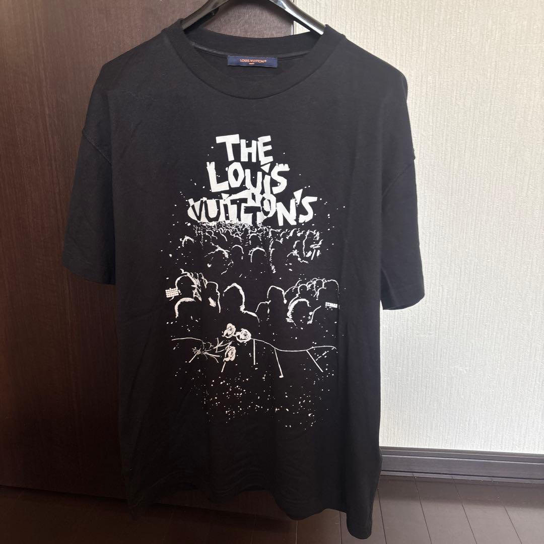 LOUIS VUITTON グラフィックTシャツ ブラック パリ直営店【Louis Vuitton】グラディエントコットンTシャツ (Louis