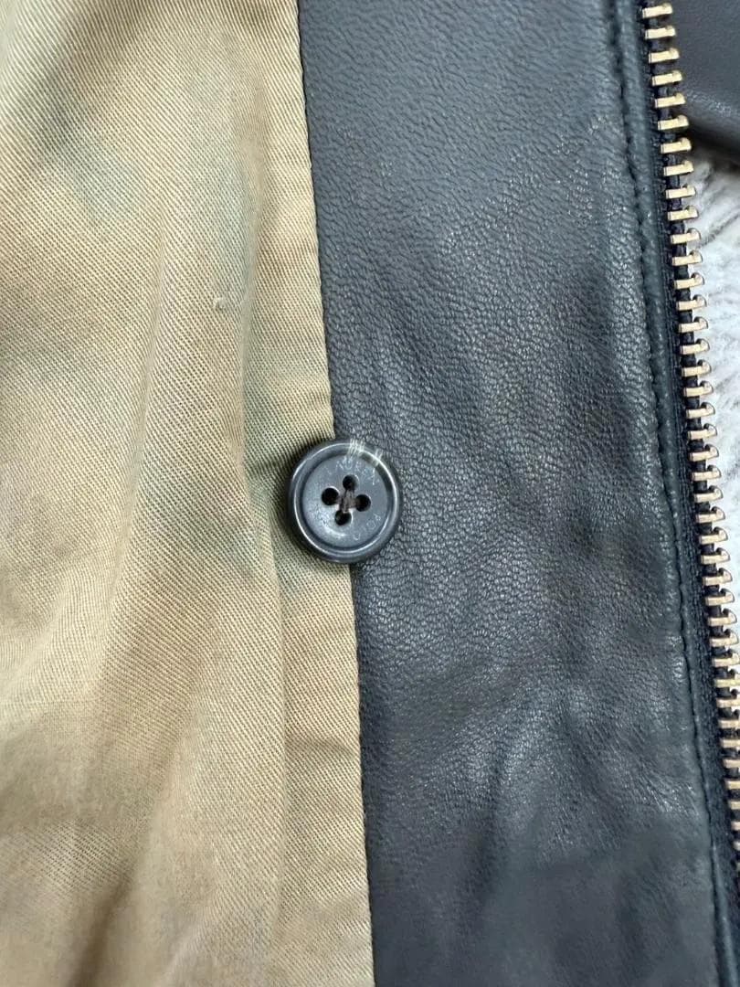 希少Sサイズ】ラルフローレン/レザー/スイングトップ/S/ブラック/黒