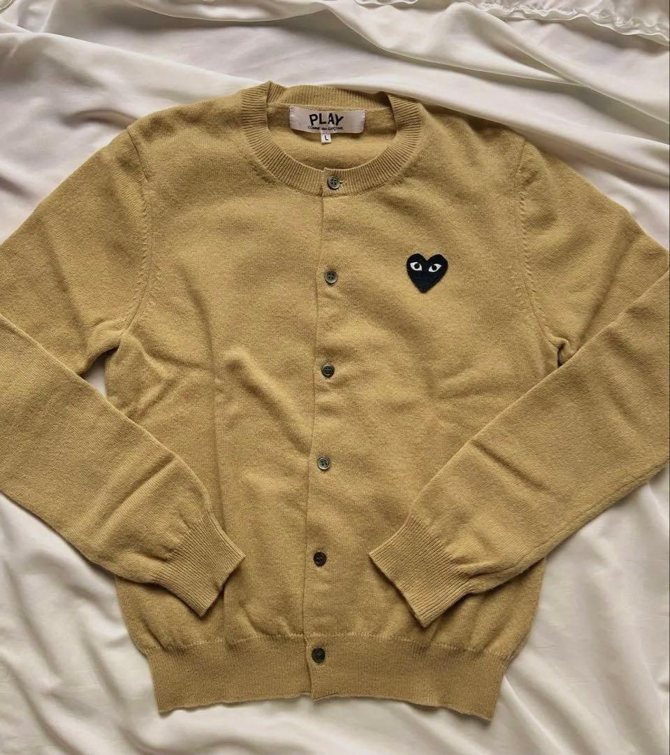 PLAY COMME des GARÇONS ベージュ カーディガン L♡