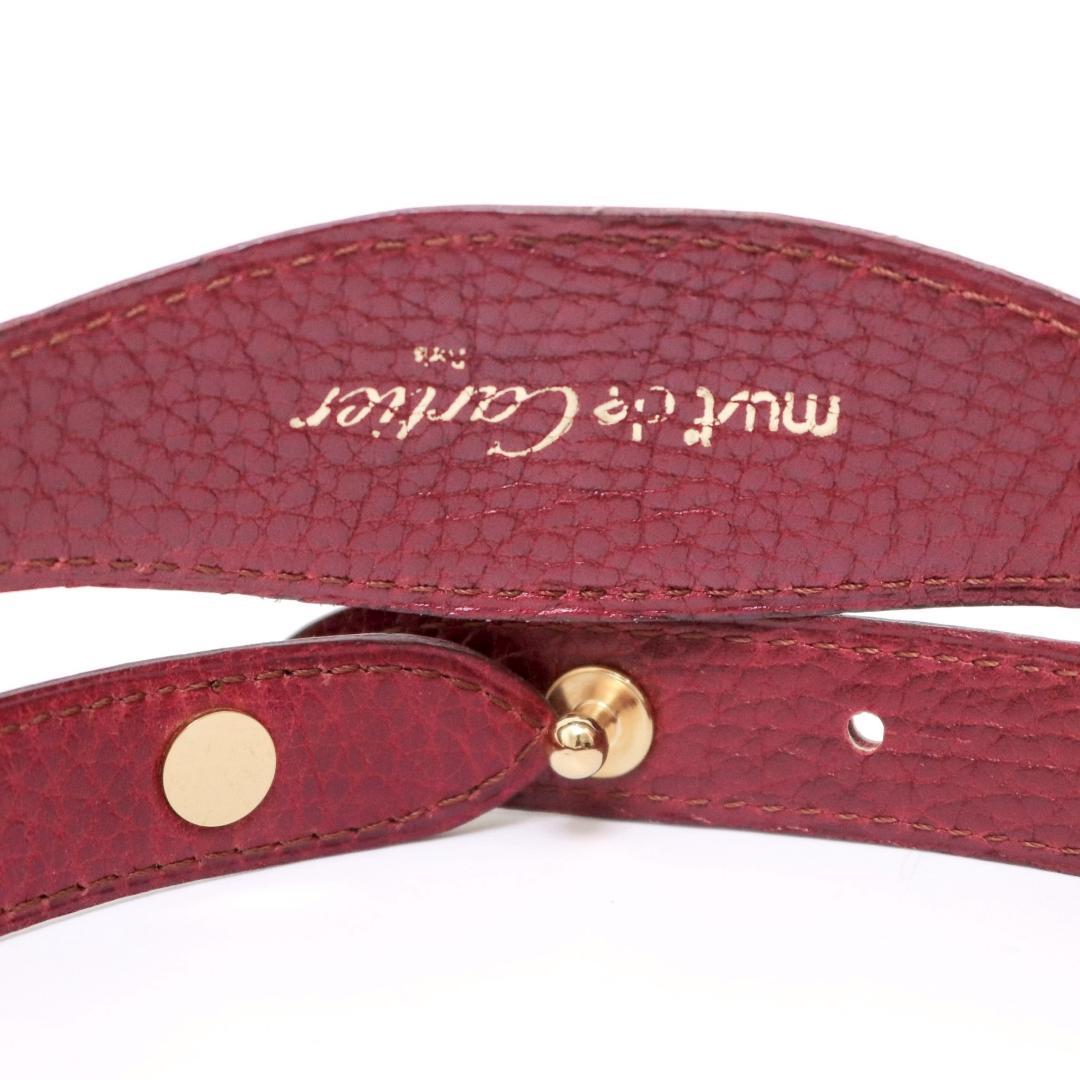 美品 カルティエ マストライン 細ベルト ボルドー 80cm±7 606 - メルカリ