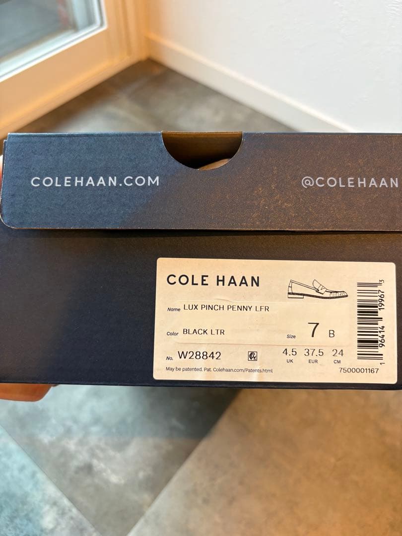 COLE HAAN】ラックス ピンチ ペニー ローファー ブラック 24センチ