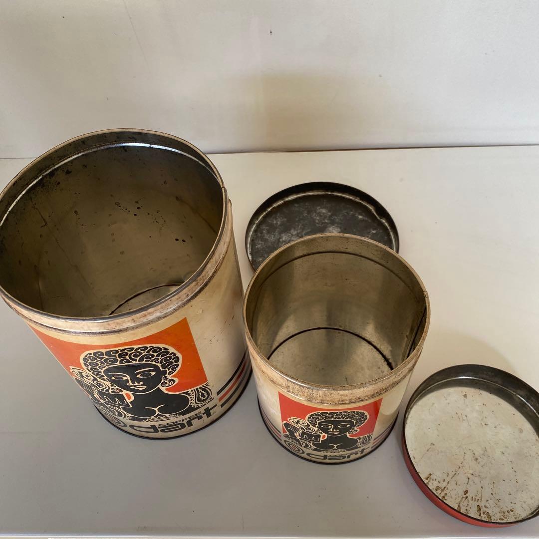 dart コーヒー空き缶 大小セット 昭和レトロ ヴィンテージ