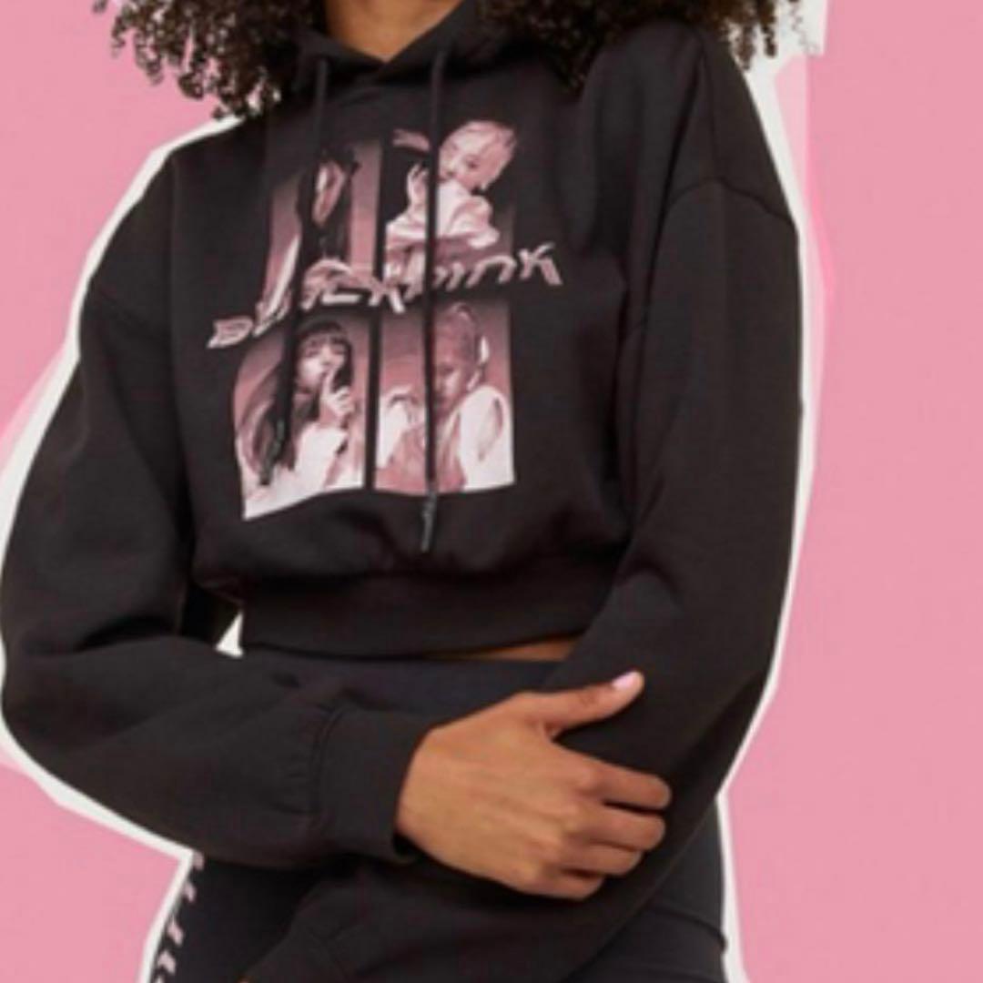 BLACKPINK H&M コラボ ショート丈 トップス パーカー - メルカリ