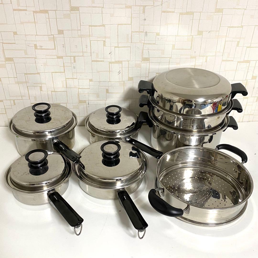 Amway アムウェイクイーン 片手鍋 蒸し器 スチーマー セット - メルカリ