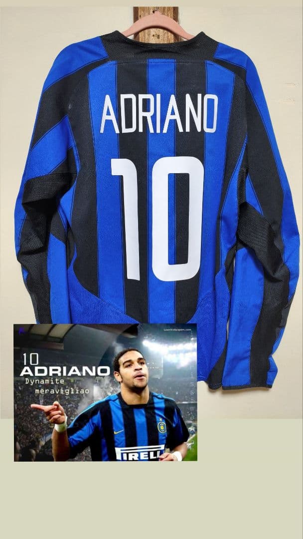 ウェア Inter Milan  2003-2004 #10 Adriano ウェア Inter Milan 2003-2004 #10 Adriano INTER MILAN 2003 2004