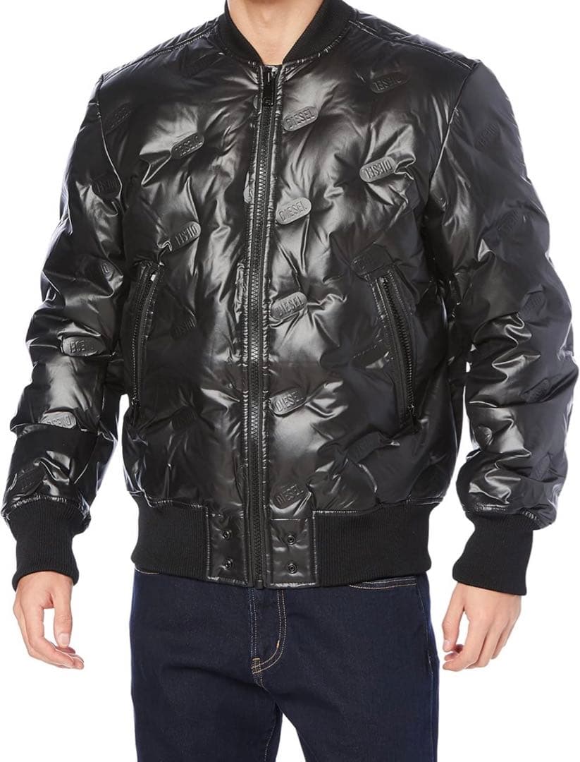 ディーゼル]アウター ダウンジャケット MA-1 ロゴ エンボス - メルカリ