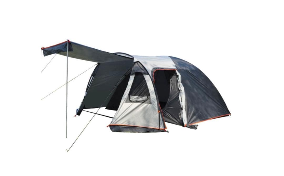 テント 2ルーム 4人用 オールインワン キャンプ 防水 キャンピング