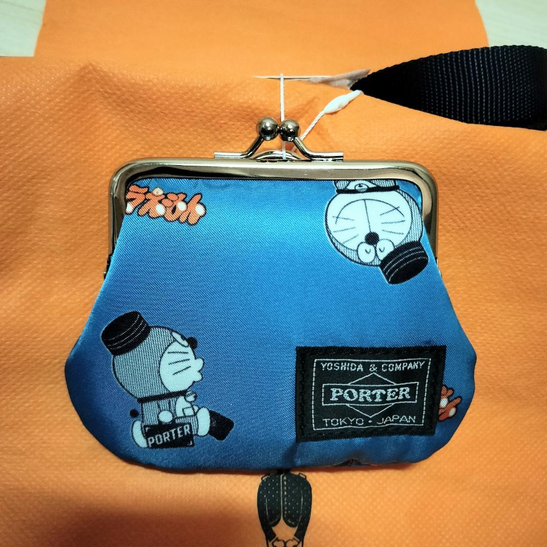 新品】PORTER ドラえもん 第二弾コラボ がま口 ブルー 財布 - メルカリ