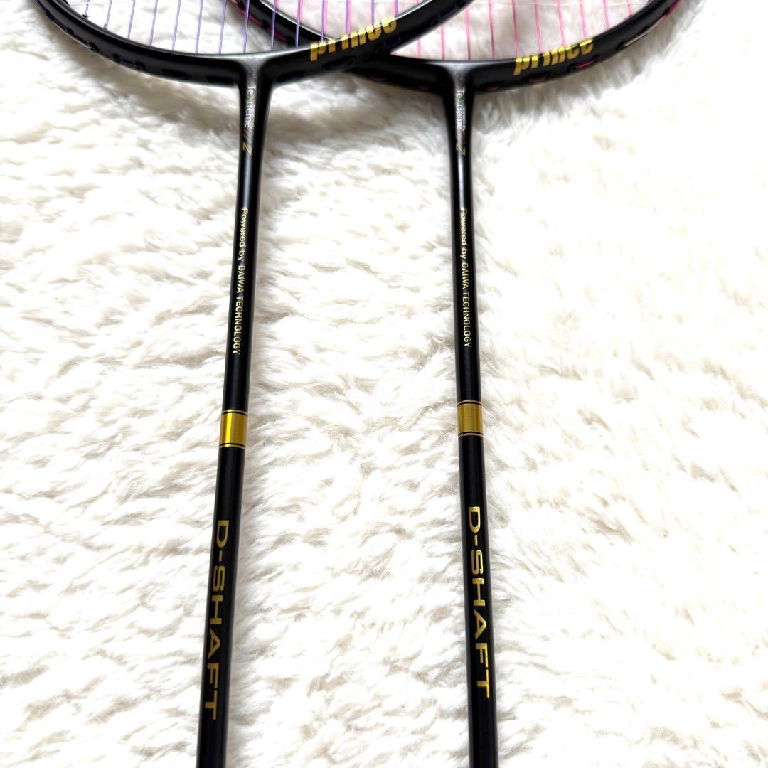 美品 Prince D-TX AXIS バドミントンラケット 2本4U G6 - メルカリ