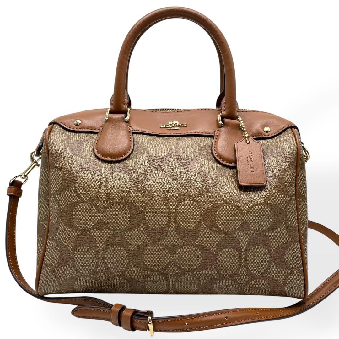 極美品　COACH F58312 2WAY ミニボストン ショルダーバッグ Amazon | (コーチ) COACH ショルダーバッグ 2way ミニボストン f58312