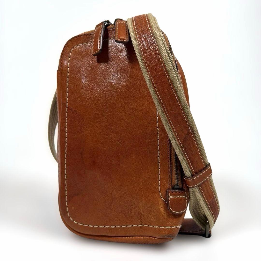 土屋鞄　ボディバッグ　ショルダーバッグ　トーンオイルヌメ　レザー　ブラウン トーンオイルヌメ ショルダー – ショルダーバッグ – 土屋鞄製造所