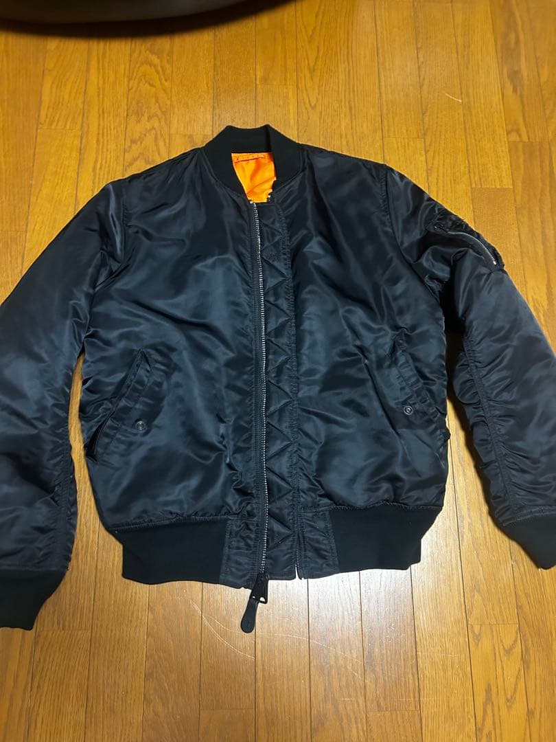 ALPHA INDUSTRIES MA-1 ブラック フライトジャケット XL - ジャケット