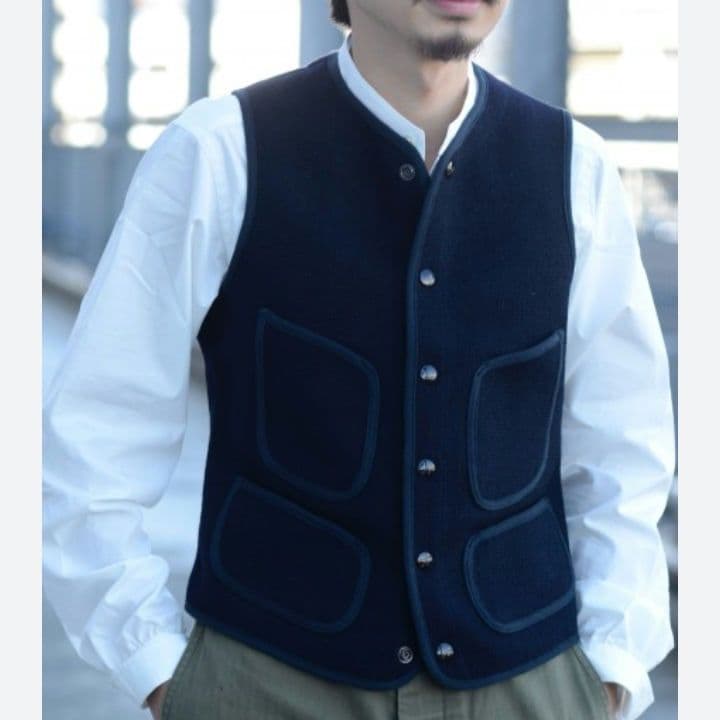 anatomica アナトミカ ビーチクロスベスト navy 42