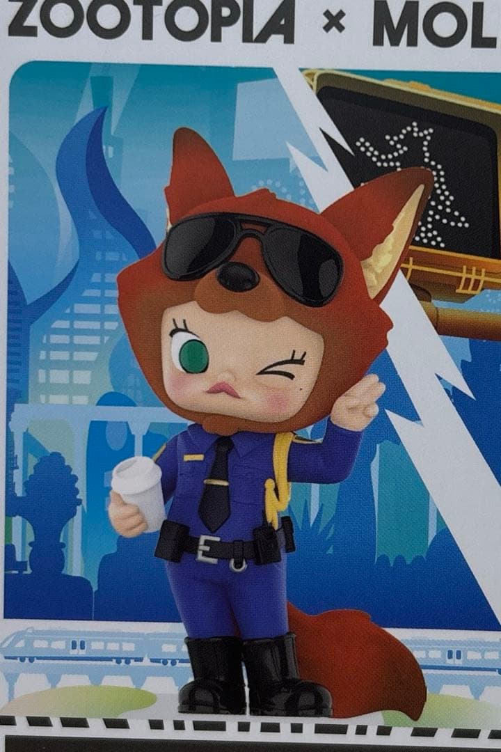 ポップマート ディズニー ズートピア2 モリー ニックのフィギュア