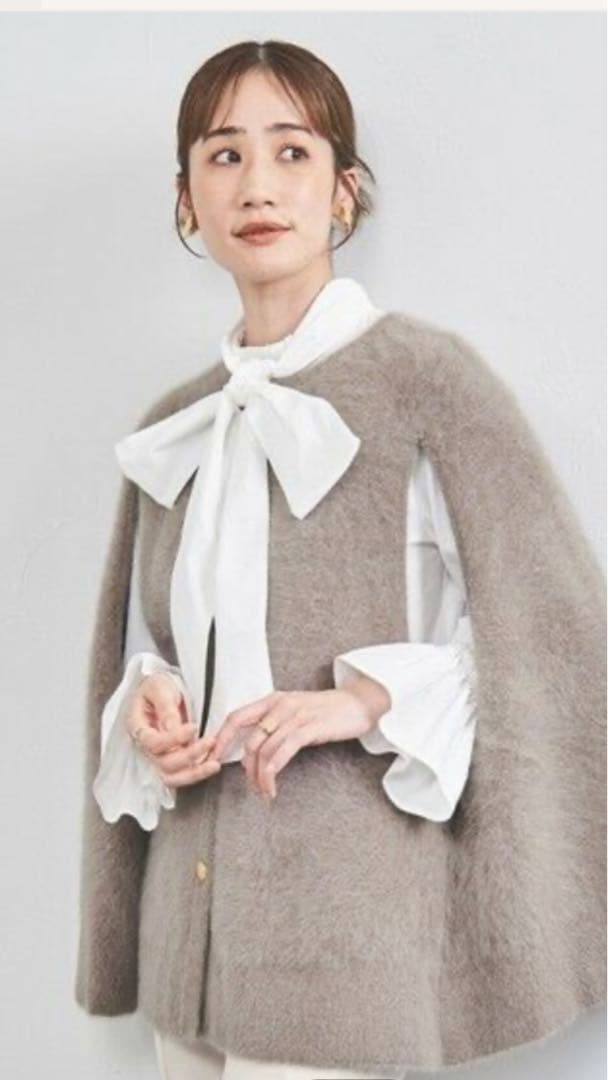 UNITED ARROWS フォックスカシミヤケープ フォックス カシミヤ ケープ