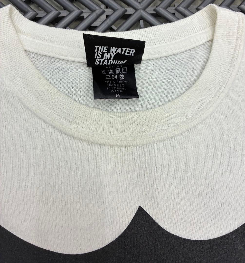 希少！限定！M！ホワイト！デプス×バスブリゲード ダブルネーム ロゴ T