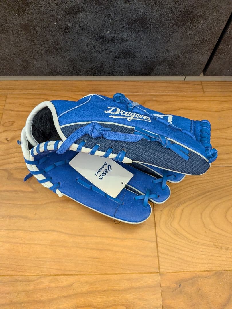 野球 グラブ 軟式グローブ 青 中日ドラゴンズ ジュニア用 アシックス