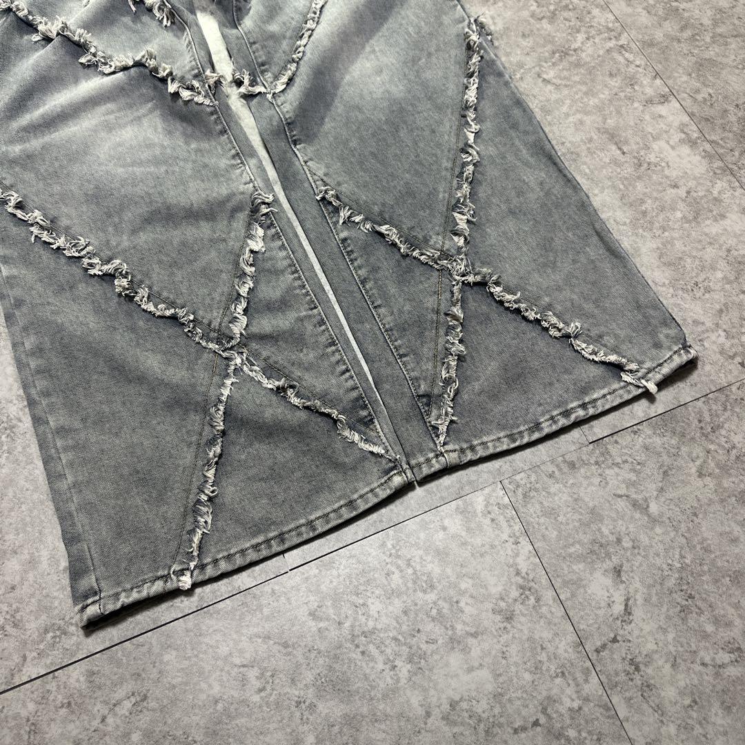 00s【archive】wide denim /Y2K/opium/fringe - メルカリ