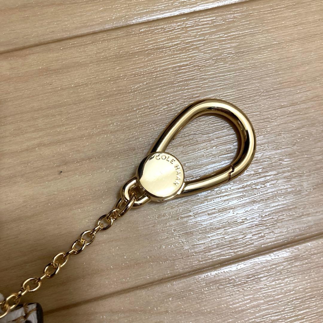 新品未使用 COLE HAAN カードケース 干支 馬 午年 白 コインケース