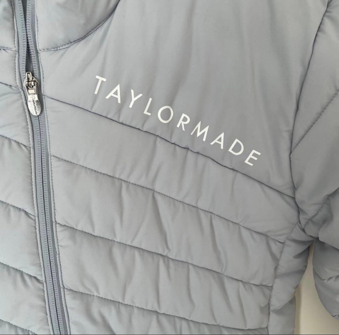 ☆美品☆ TAYLORMADE グレー キルティング ダウンジャケット ゴルフM