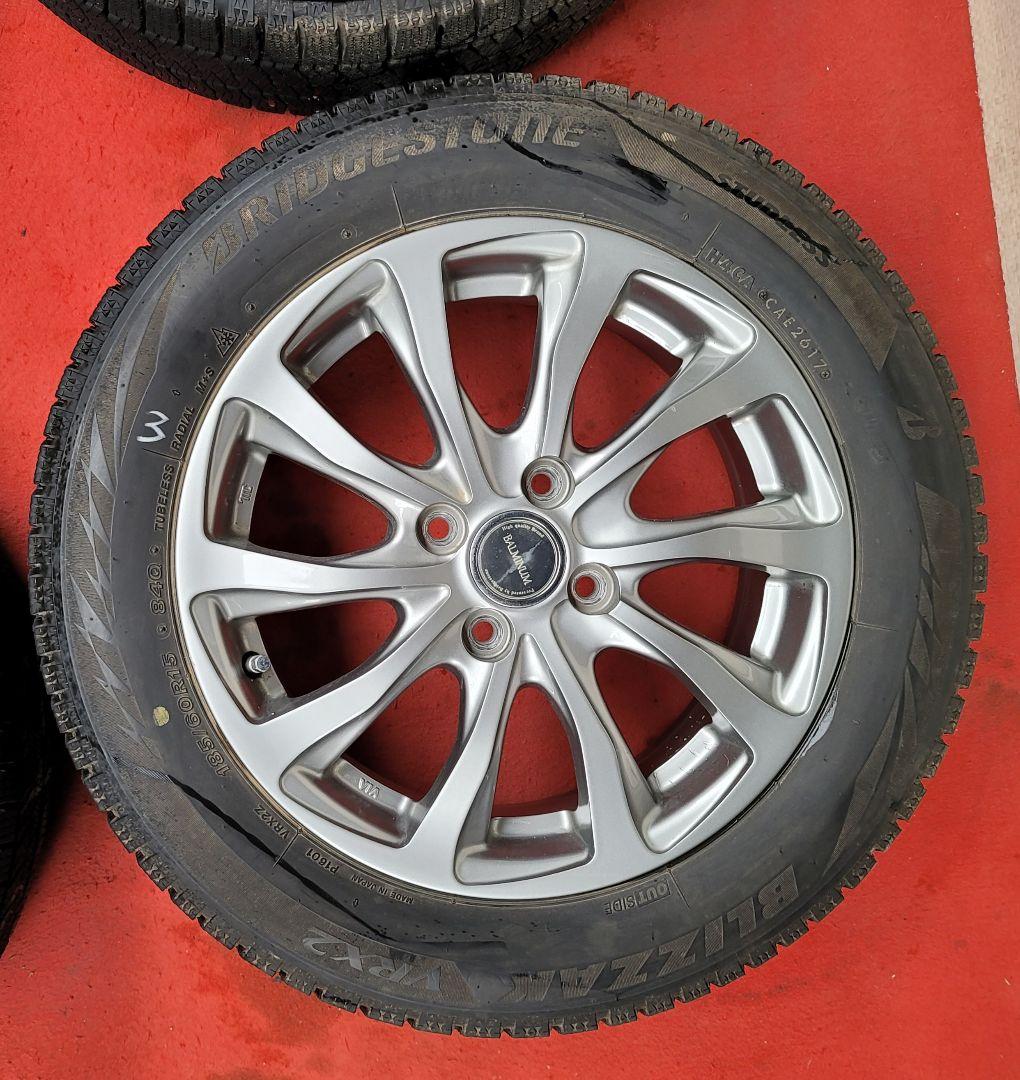 BALMINUM 15in 5.5J +50 PCD100 ブリヂストン ブリザ