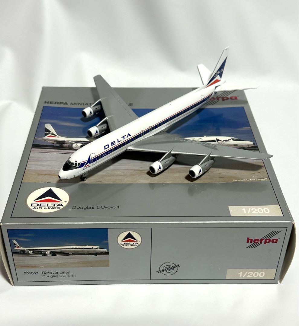 Herpa 1/200 ダグラス DC-8-51 デルタ航空 ダイキャストモデル - メルカリ