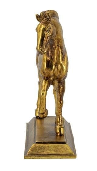 置物 馬 ゴールド クラシック サラブレッド 午年 アンティーク 85611HS