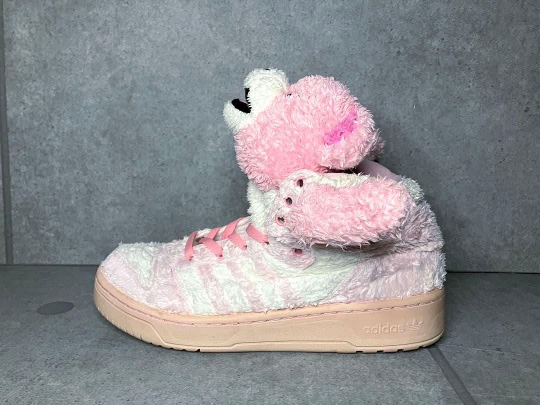 アディダス adidas ジェレミー・スコット ハイカット クマ ピンク