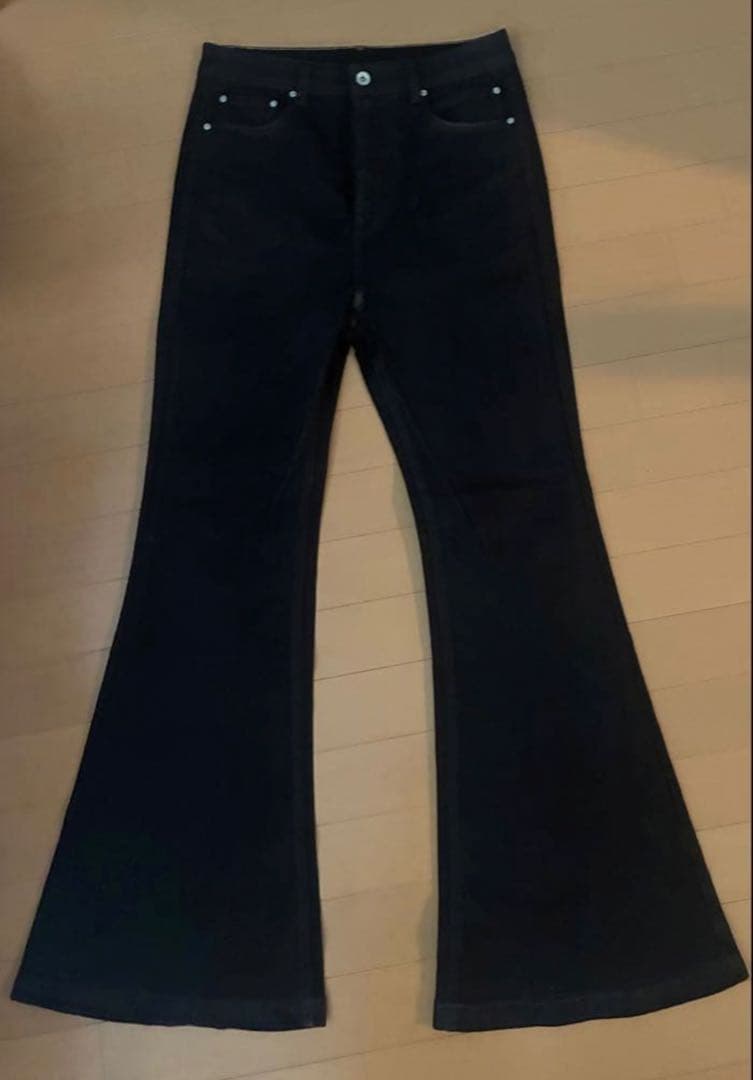 00sブラックフレアデニム archive goar似adamaskronos - パンツ