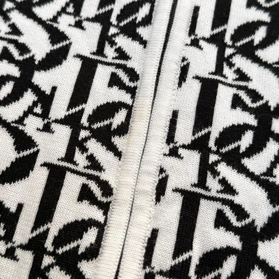 ダックスゴルフ】ニットセットアップ カーディガン スカート ロゴ柄