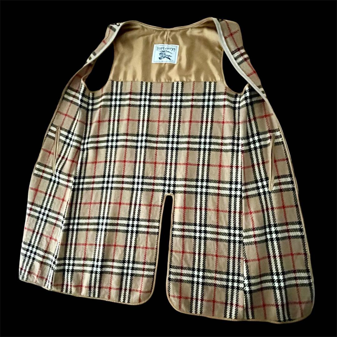 バーバリーステンカラーコートMライナー付きノバチェック 玉虫美品