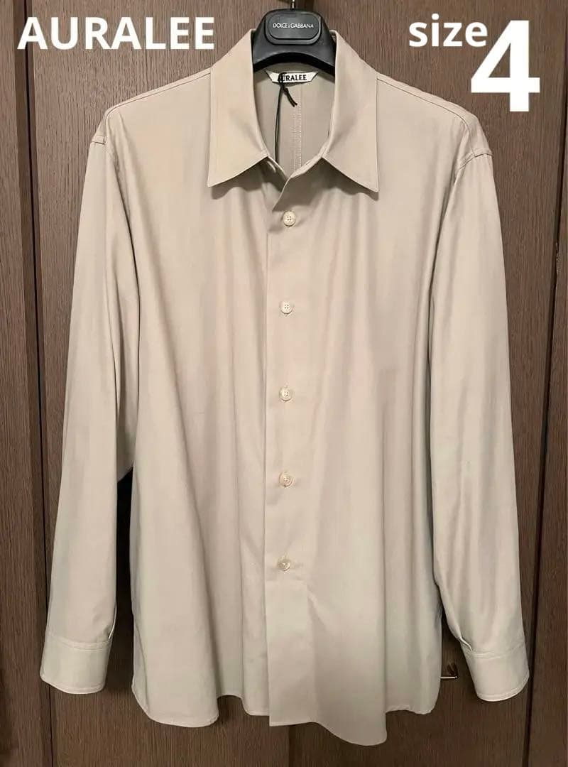 再値下げ】AURALEE オーラリー ハードツイストギャバジンシャツ 4